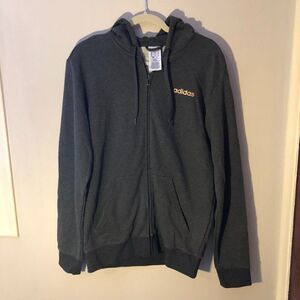 Adidas Men's Gray Full Zip Hoodie Sweatshirt Size M            RB1